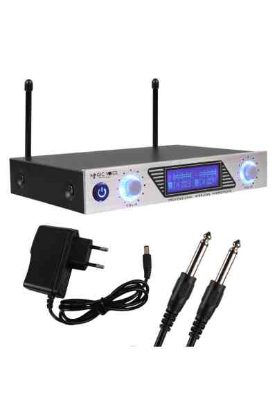 Magicvoice MV-1312EE Uhf 2 El Kablosuz Telsiz Mikrofon - Görsel 2
