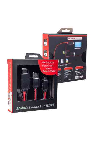Powermaster Micro Usb S3-S4 HDMI Tv Bağlantı Kablosu Mhl Kit - Görsel 2