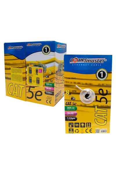 Powermaster Cat5 305 Metre Ethernet Network Kablosu - Görsel 2