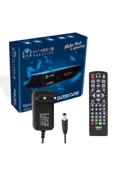 Magbox Prestige DVB T2/C HDMI+Scart Full HD Mini Karasal-Uydu Alıcısı (Youtube) - Görsel 3