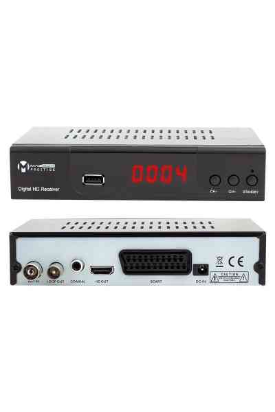 Magbox Prestige DVB T2/C HDMI+Scart Full HD Mini Karasal-Uydu Alıcısı (Youtube) - Görsel 2
