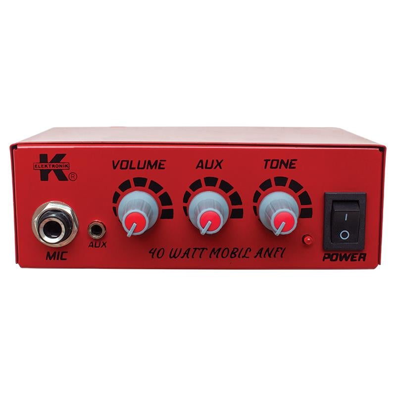 12 Volt 40 Watt Mini Metal Kasa Pazarcı Anfisi