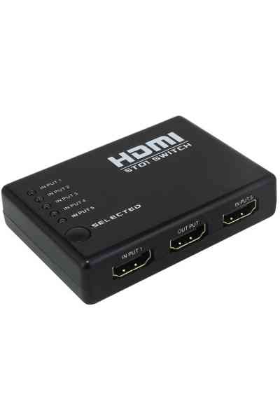 Powermaster 5 Giriş 1 Çıkış HDMI Switch