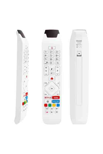 Vestel RCA343140P Youtube-Netflix-Prime Video Tuşlu Lcd-Led Tv Kumanda Beyaz