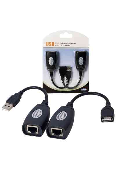 Powermaster Usb Extrender 50 Metre Rj45 Uzatma Kablosu PM-13083 - Görsel 2