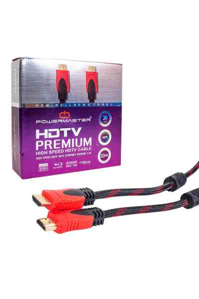 Powermaster 20 Metre Örgülü HDMI Kablosu - Görsel 2