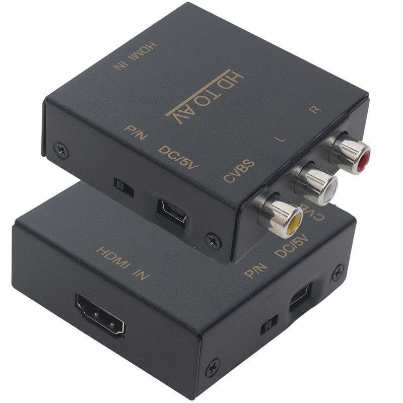 Metal Kasa HDMI To Rca Av Çevirici Adaptör
