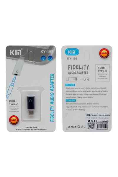 Powermaster KY-195 3.5 Mm To Type-C Otg Aparat - Görsel 3