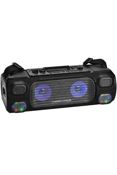 Magicvoice MV-7001 VHF El Mikrofonlu USB-SD-Bluetooth Işıklı 40 W Taşınabilir Şarjlı Seyyar Anfi - Görsel 3