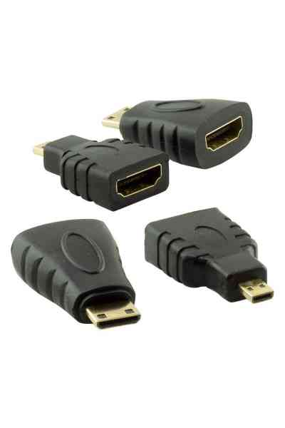 Powermaster HDMI Kablo 3in1 Set 1.5 Metre (HDMI+Micro HDMI+Mini HDMI) - Görsel 2