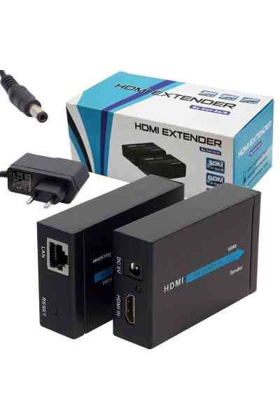 Powermaster HDMI To Cat5-Cat6 Extender 60 Metre Uzatıcı PM-18232 - Görsel 2