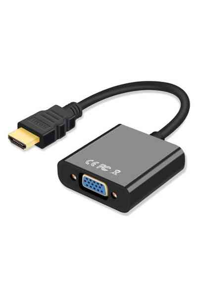 PowerMaster PM-2162 HDMI TO VGA Aktif Görüntü Çevirici Dönüştürücü Adaptör Ses Çıkışsız - Görsel 2