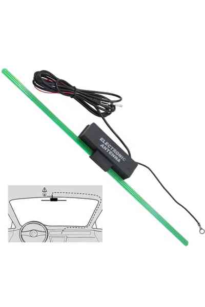 PowerMaster PM-2291 Üniversal Elektronik Cam Oto Anteni - Görsel 2