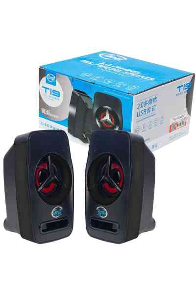 Magicvoice T-19 1+1 USB Pc Mini Hoparlör - Speaker (2x3 Watt - 4 Ohm) - Görsel 4