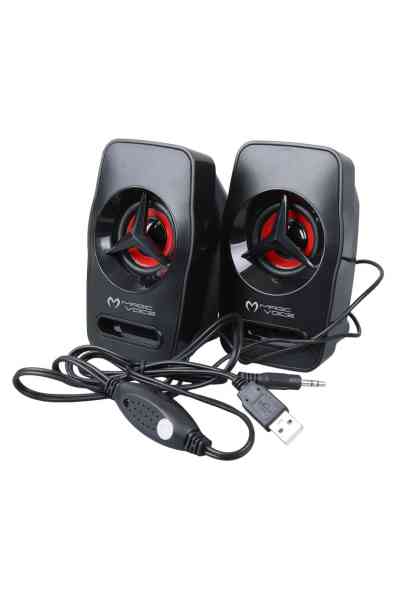 Magicvoice T-19 1+1 USB Pc Mini Hoparlör - Speaker (2x3 Watt - 4 Ohm) - Görsel 3