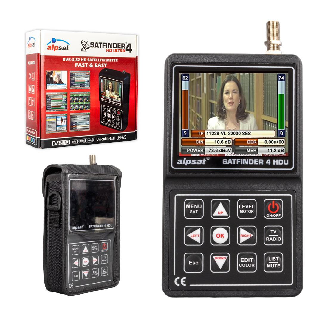 satfinder-as04-hdu-4-hd-ultra-3.5-lcd-ek-ea95 Alpsat Satfinder 4 HD Ultra 3.5'' LCD Ekranlı Uydu Yön Bulucu (AS04-HDU) - Görsel 1