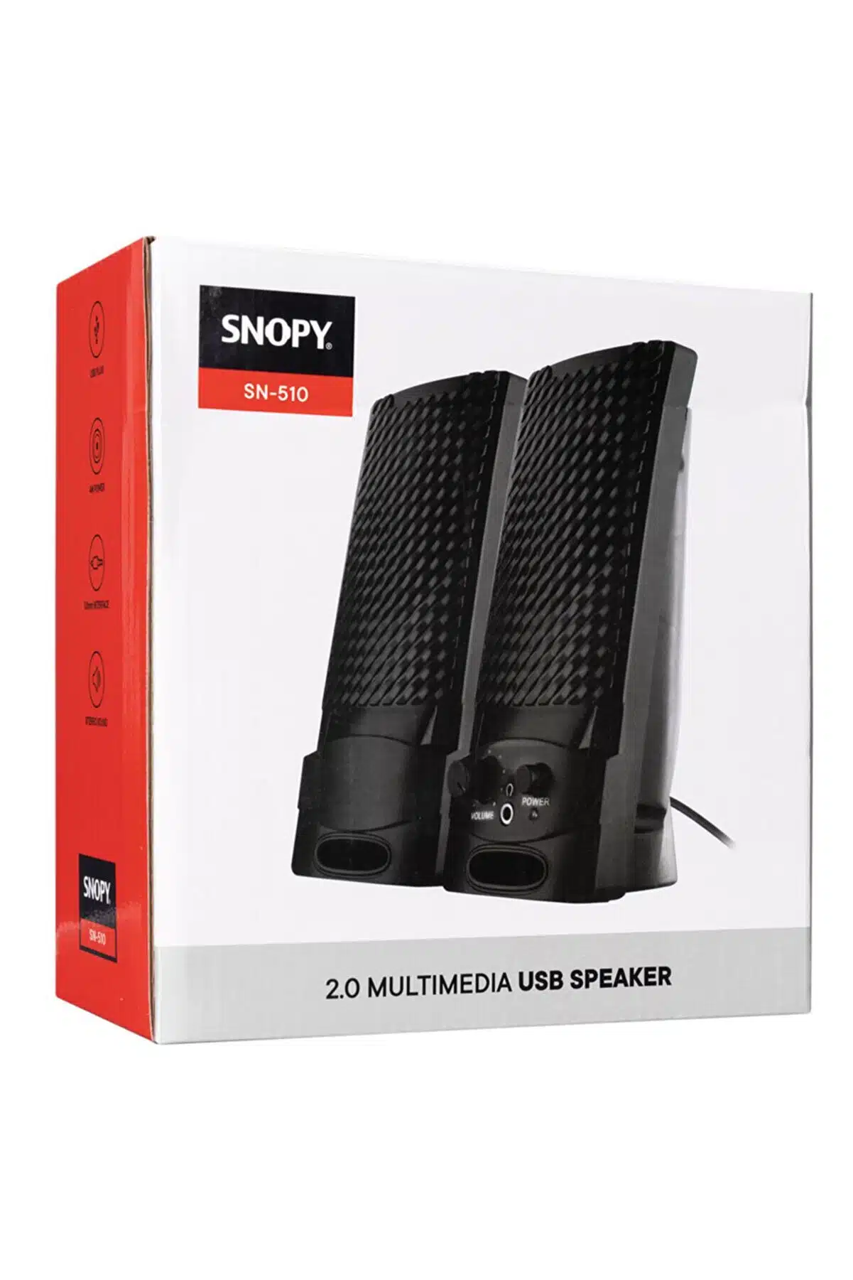 Snopy SN-510 2.0 USB Siyah Speaker Hoparlör