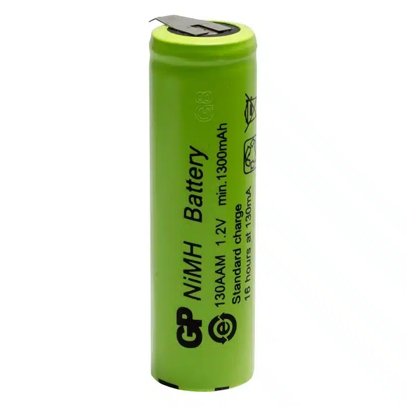 18262 GP 1300mA 1.2V Düz Kafa Puntalı Aa Kalem Pil 130AAM - Görsel 1