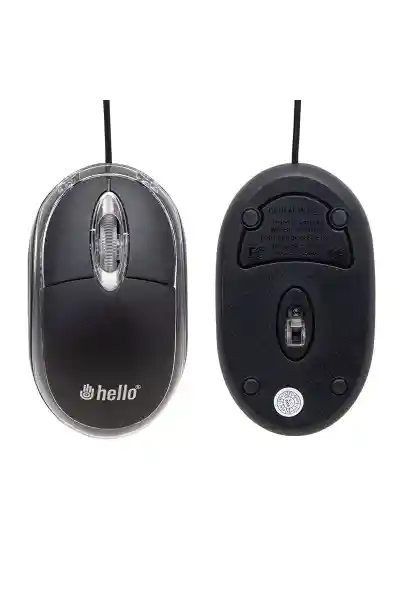 Hello HL-18736 Optik Işıklı 800 DPI Kablolu Mouse - Görsel 2
