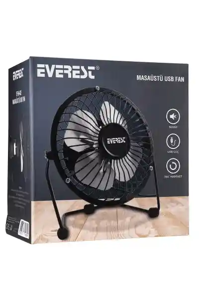 Everest EFN-482 Masaüstü Metal USB Fan - Görsel 3