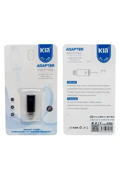 PowerMaster KY-198 3.5mm To Lightning OTG Aparat iPhone 7/8/X - Görsel 3