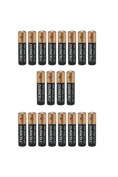 Duracell Alkalin 1.5 Volt AAA 20’li İnce Kalem Pil LR03/MN2400 - Görsel 2