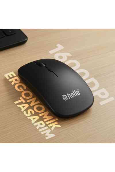 Hello HL-19092 USB 2.4Ghz 1600DPI Kablosuz Mouse - Ergonomik Tasarım - Görsel 3