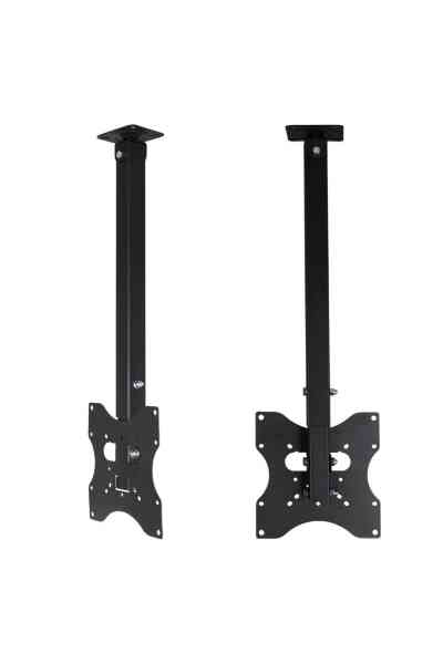 PowerMaster PM-32 Led/Lcd/Plazma 70-90-110 CM Dar Ağız 45 Derece Açılı Tavan TV Askı Aparatı - Görsel 2