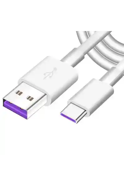 Powermaster PM-18299 Beyaz 5A Hızlı Şarj Destekli USB Type-C Şarj ve Data Kablosu (1 Metre) - Görsel 2