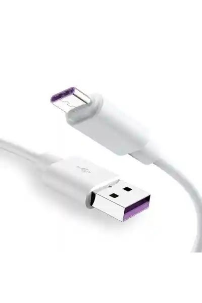 Powermaster PM-18299 Beyaz 5A Hızlı Şarj Destekli USB Type-C Şarj ve Data Kablosu (1 Metre) - Görsel 3