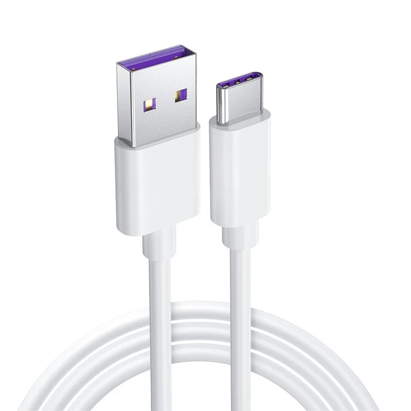 Powermaster PM-18299 Beyaz 5A Hızlı Şarj Destekli USB Type-C Şarj ve Data Kablosu (1 Metre)