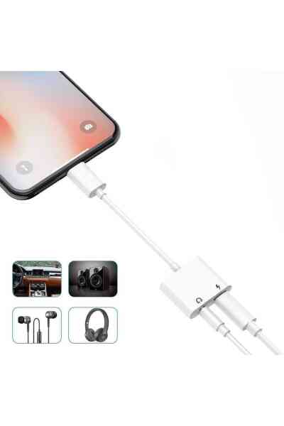 Powermaster IP 7-8-Plus-X Serisi Lightning Kulaklık-Şarj Çevirici Adaptör - Görsel 3