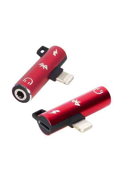 Powermaster Iphone Şarj-3.5 Mm Kulaklık Çevirici Adaptör Jack - Görsel 2