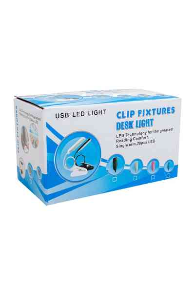 PowerMaster PM-20042 COB LED Akrobat Mandallı USB 6500K Beyaz Masa Lambası - Görsel 3