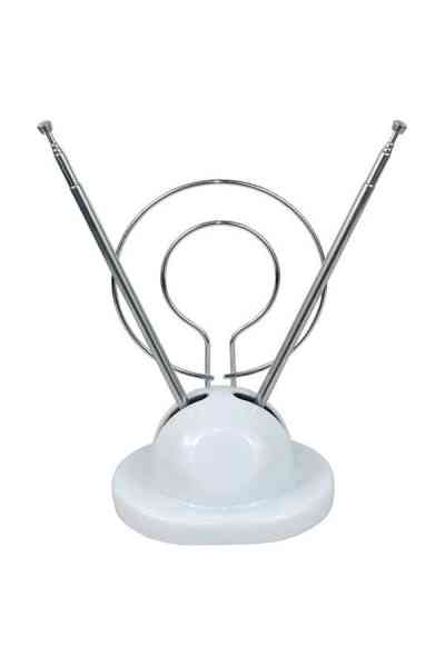 TV Üstü Beyaz Dünya V Anten Sehpalı Elektromer