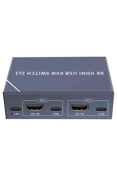 Powermaster PM-11777 8K Hdmi Usb Kvm Switch 2x1 - Görsel 2