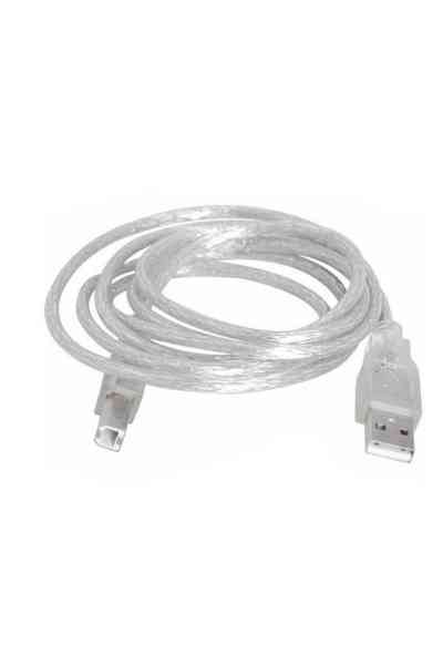 Powermaster Usb Yazıcı Kablosu 2.0 Şeffaf 3 Metre - Görsel 2