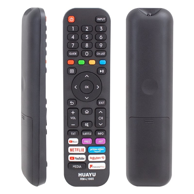 Huayu RM-L1665 Hisense Netflix-Prime Video-Youtube Tuşlu Lcd-Led Tv Kumandası