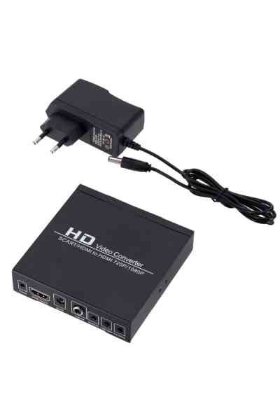 Powermaster PM-14366 Adaptörlü Scart-HDMI to HDMI Çevirici