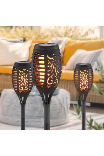 Powermaster PM-15940 Alevli 12 Ledli Tekli Solar Bahçe Aydınlatma - Görsel 3