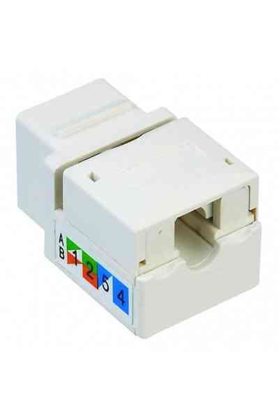 RJ45 Şase Utp Cat6 8P8C 90° Keystone Jack - Görsel 2