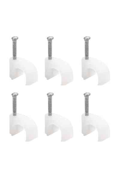 Kroşe 1 Numara Çelik Çivili 4 Mm (Kordon Kabloları İçin) 100'lü Poşet Powermaster