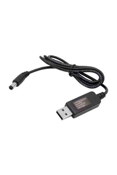 Powermaster 5V-12V USB To DC 5.5*2.5mm Kablo (12 Volt 1 Amper)