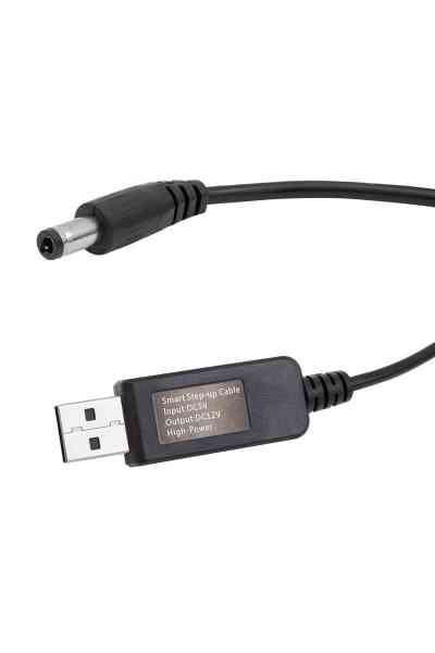 Powermaster 5V-12V USB To DC 5.5*2.5mm Kablo (12 Volt 1 Amper) - Görsel 2