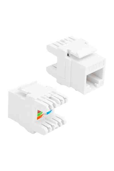 Rj45 Cat6 Şase 180 Derece Keystone Jack