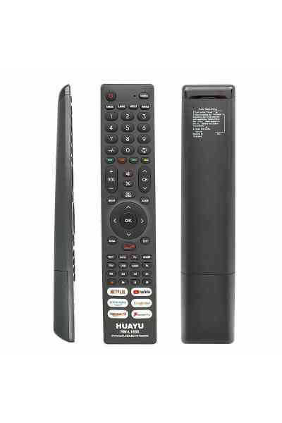 Huayu RM-L1655 Netflix-YouTube-Prime Video-Google Play Tuşlu Universal Lcd Led Tv Kumandası