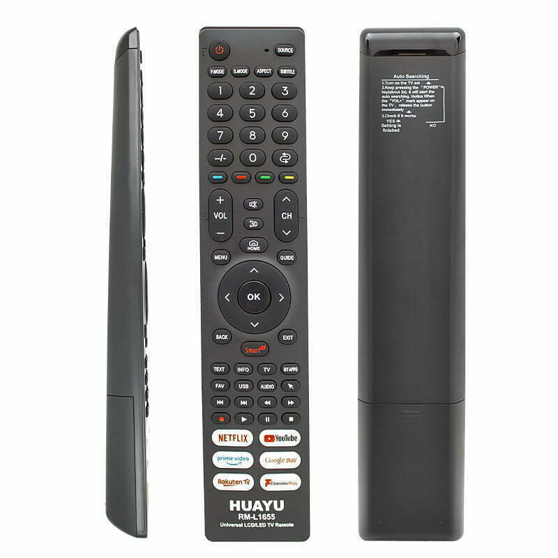 Huayu RM-L1655 Netflix-YouTube-Prime Video-Google Play Tuşlu Universal Lcd Led Tv Kumandası
