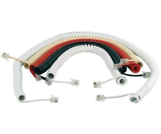Telefon Spiral Kablo Krem