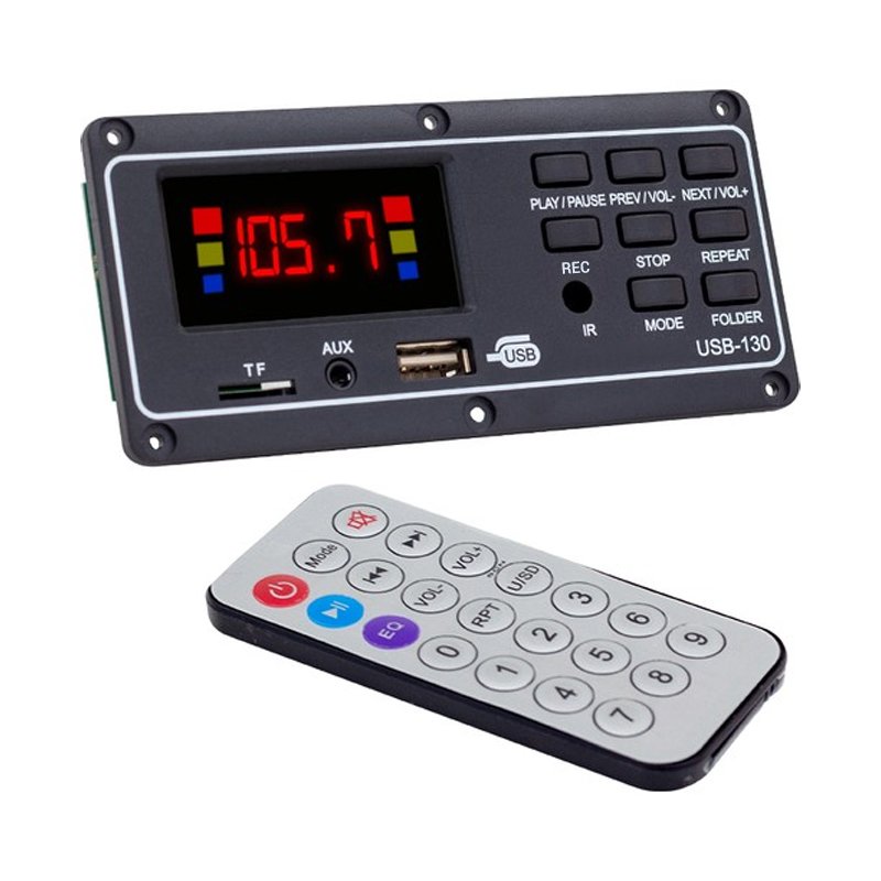 Magicvoice MV-15949 USB-SD-AUX-Bluetooth Mikrofonlu Kumandalı Ekranlı Oto Teyp Çevirici Dijital Player Board