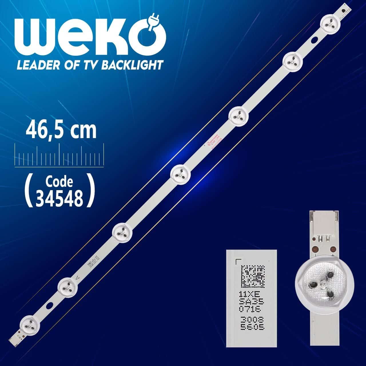 50dled_a-type_rev00 - 46.5 Cm 7 Ledli Wk-515 Led Tv Bar